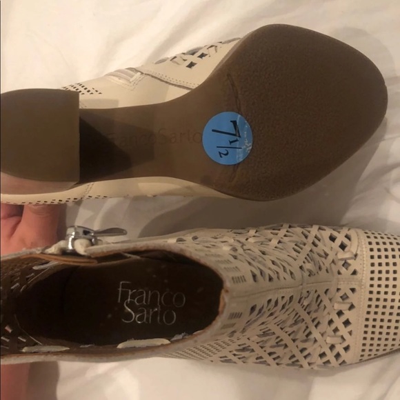 Franco Sarto Nude Booties - Picture 3 of 7